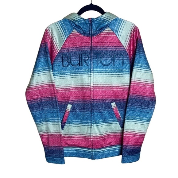 Burton Tops - Burton WB Peak Full Zip Hoodie size Medium Outdoors Hiking Adventure